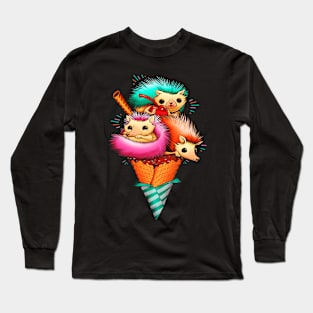 Hedgehog Ice Cream Long Sleeve T-Shirt